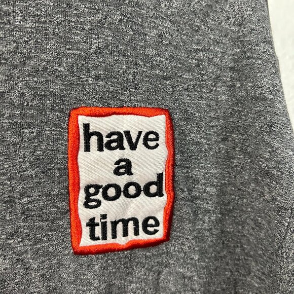 have a good time Embroidered Patch Slouchy Drop Shoulder T-Shirt - Picture 4 of 5